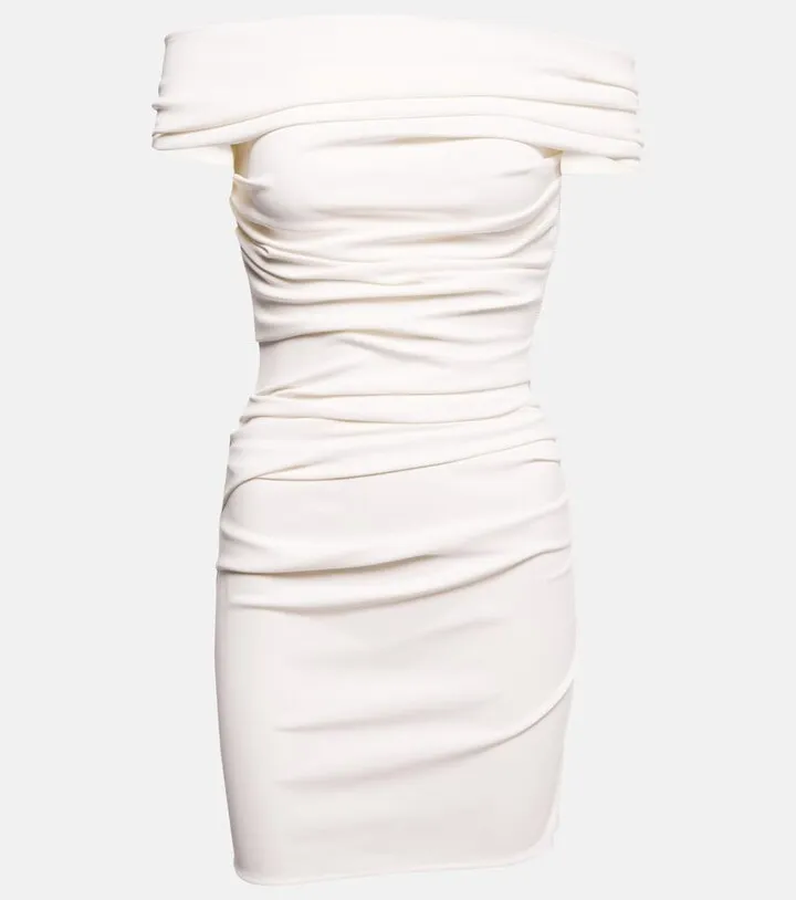 The Prize off-the-shoulder minidress