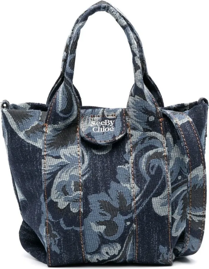 mini Laetizia denim tote bag