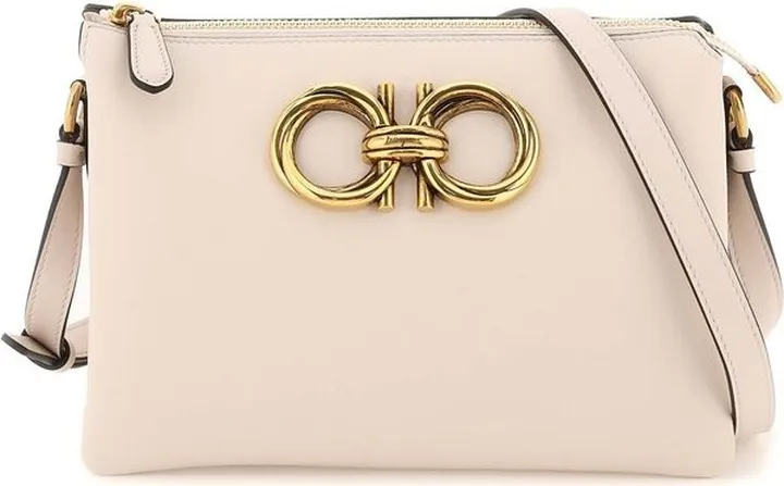 Salvatore Ferragamo Trapezio Logo Plaque Crossbody Bag