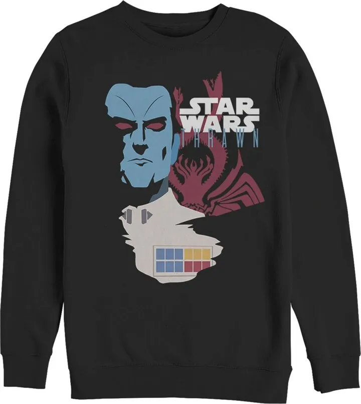 Men's Star Wars Grand Admiral Thrawn Vintage Sweatshirt - Black - 2X Large