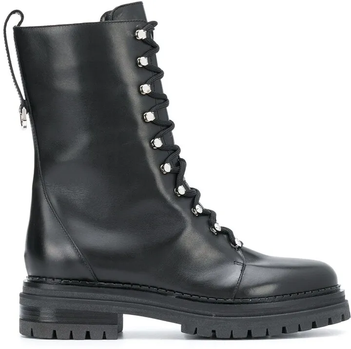 Lace-Up Combat Boots