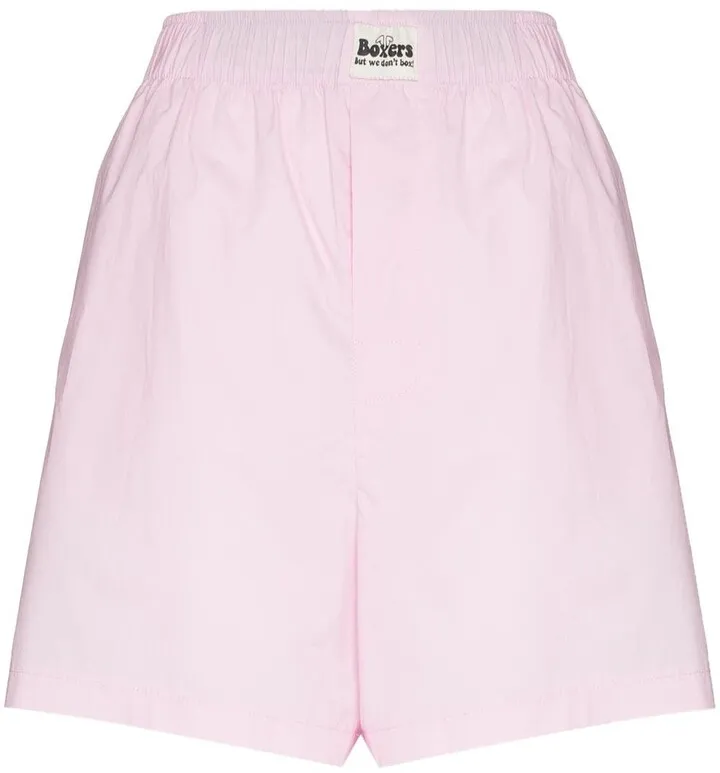 Elasticated-Waist Boxer Shorts