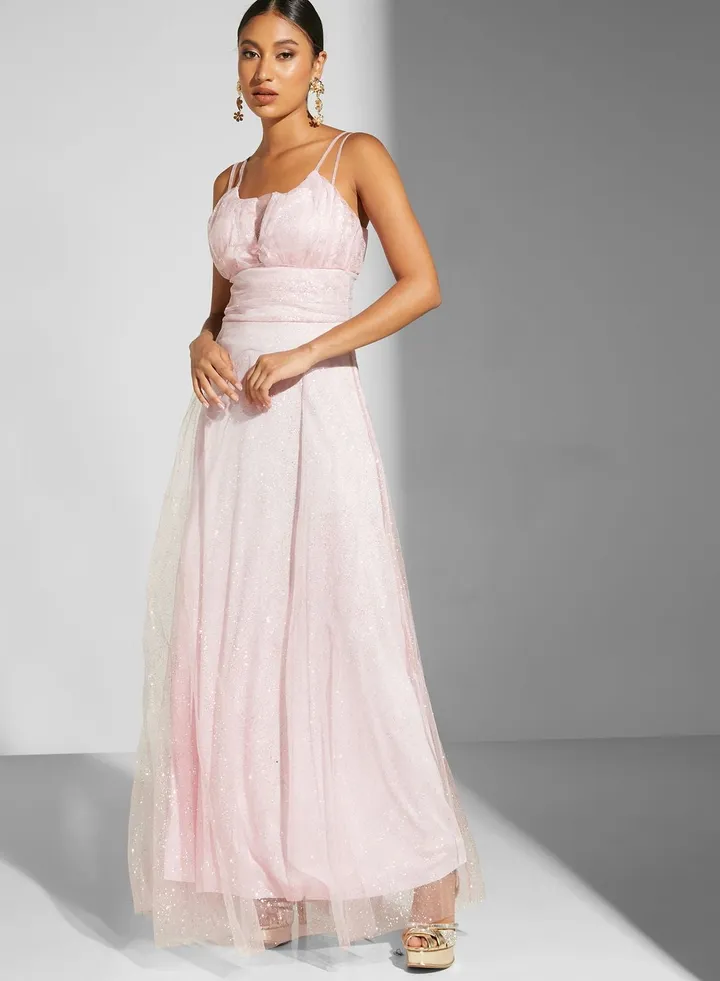 Shimmer Plunge Dress