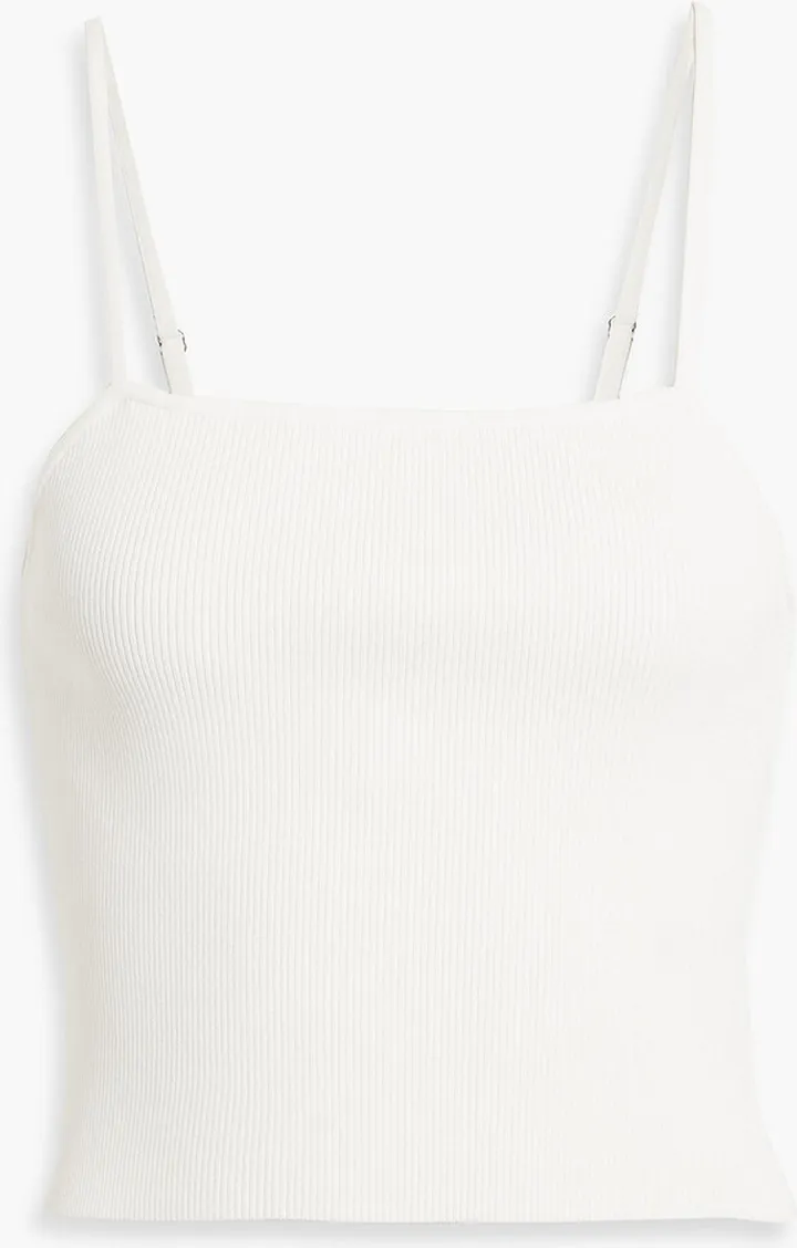 Darby ribbed-knit camisole