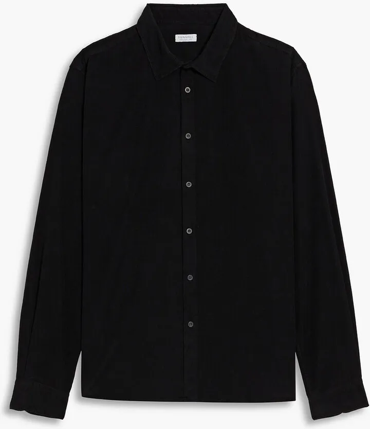 Cotton-blend corduroy shirt