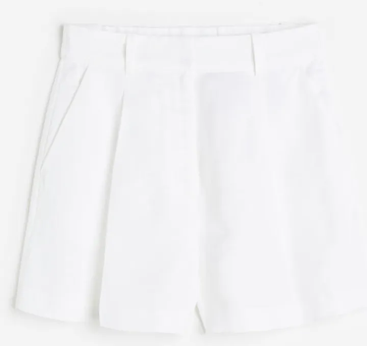 Linen-blend Bermuda Shorts
