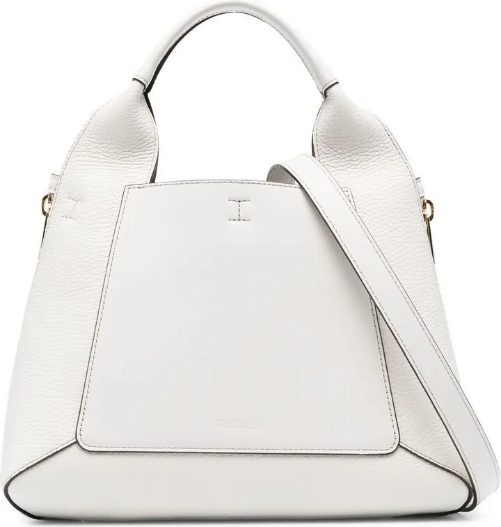 Panelled Leather Tote Bag