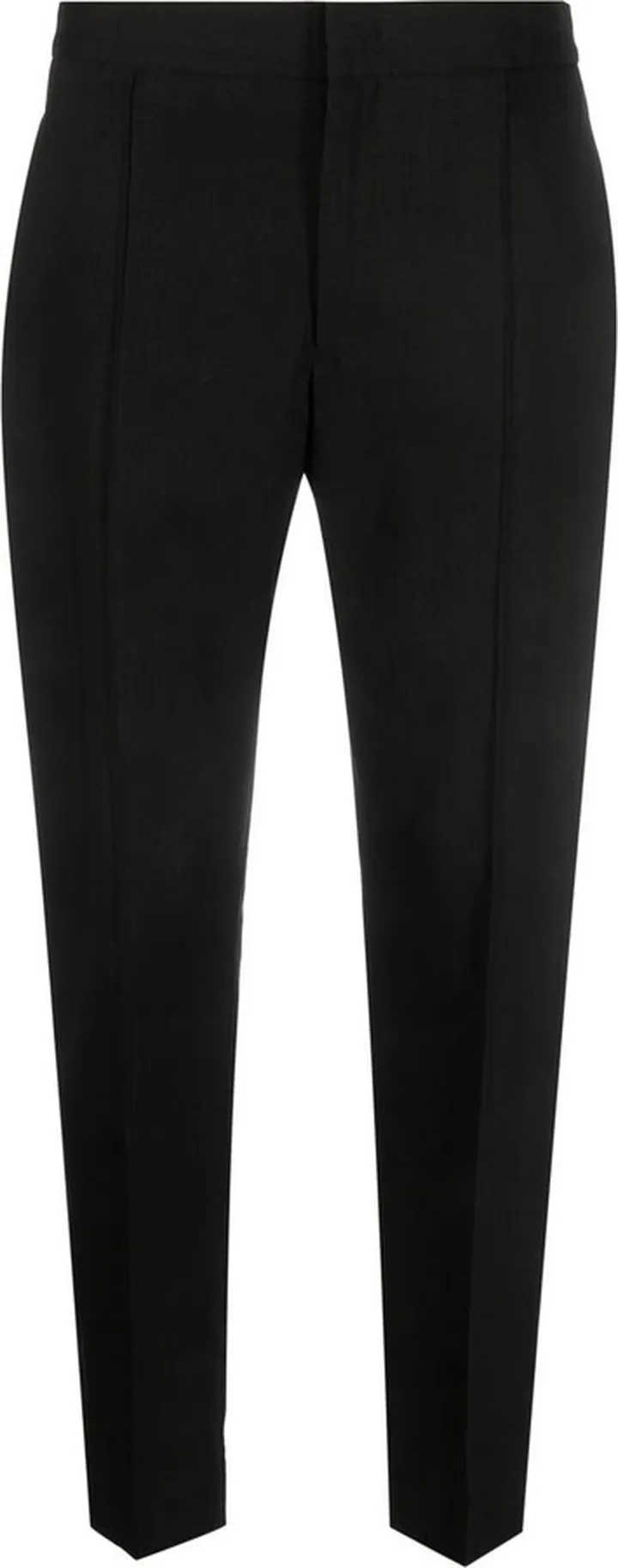 Pleat-Detail Cropped Trousers