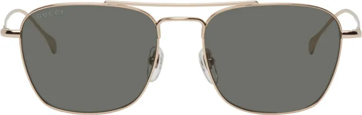 Gucci Gold Aviator Sunglasses