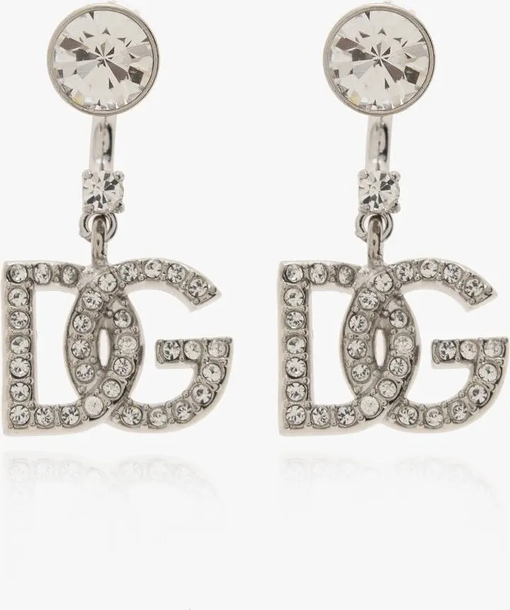 Dolce & Gabbana DG Logo Drop Earrings