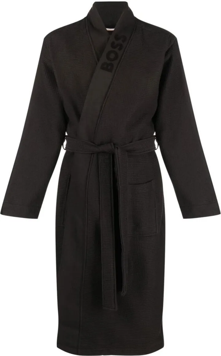 3D-logo waffle-effect robe