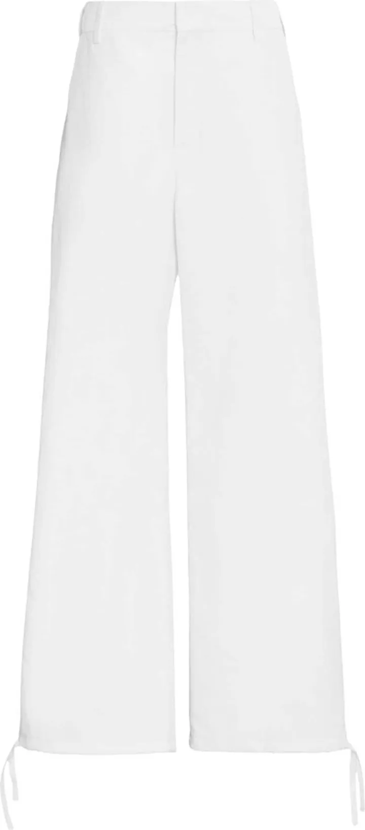 Embroidered-Logo Straight-Leg Trousers