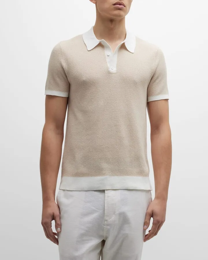 Men's Cotton Knit Polo Shirt