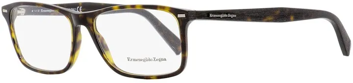 Ermenegildo Zegna Men's Rectangular Eyeglasses EZ5069-3 52 Dark Havana 53mm
