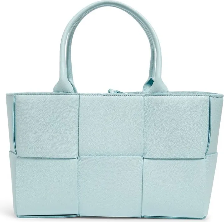 Bottega Veneta Small Leather Intreccio Arco Tote Bag