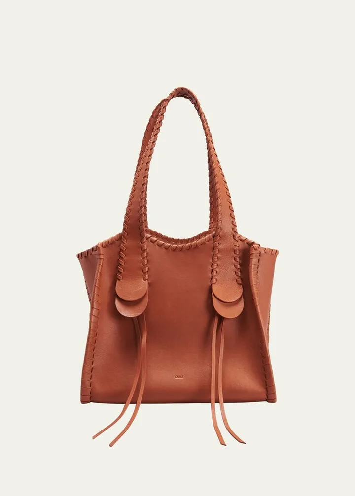 Mony Medium Whipstitch Tote Bag