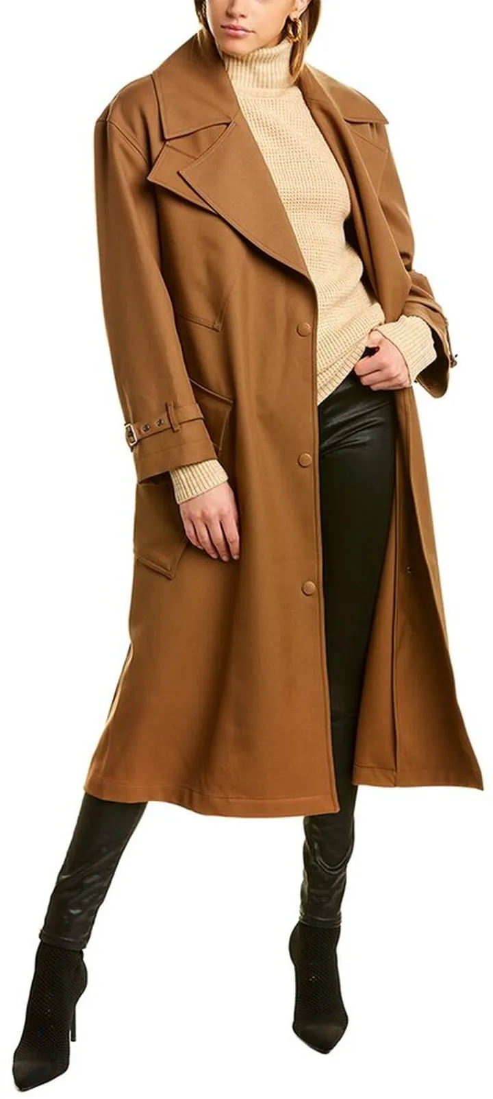 Burberry Belted Wool Coat