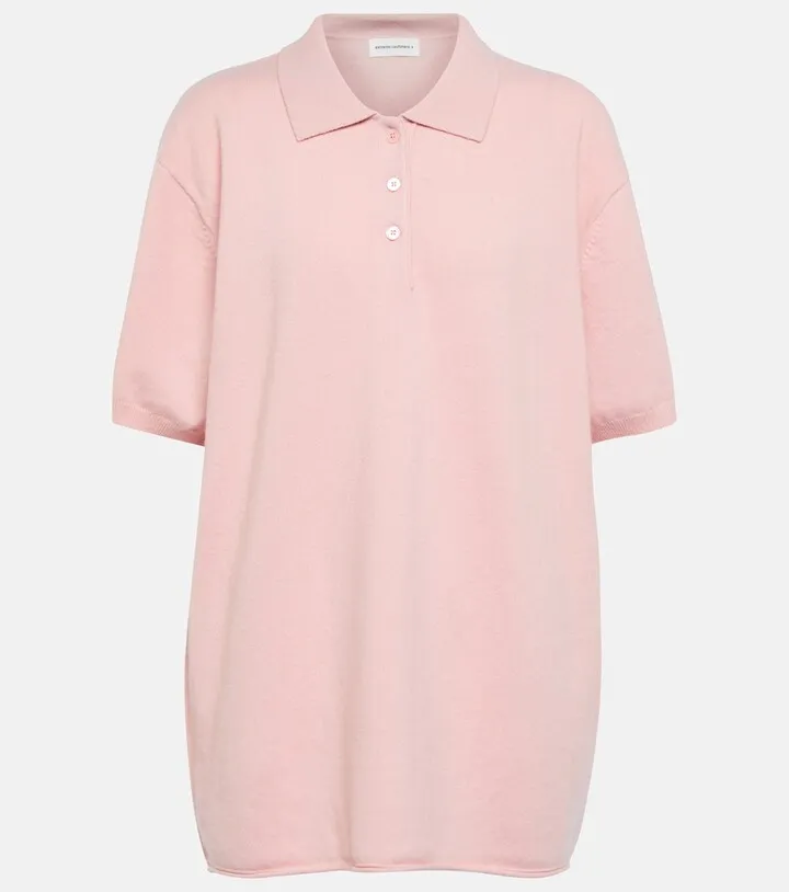 N°126 Lezard cashmere-blend polo shirt
