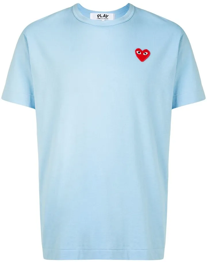 embroidered heart patch T-shirt