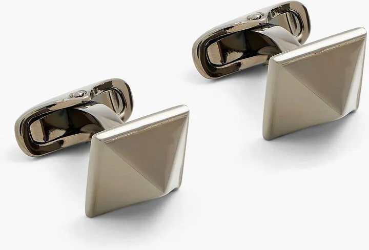 Gunmetal-tone cufflinks