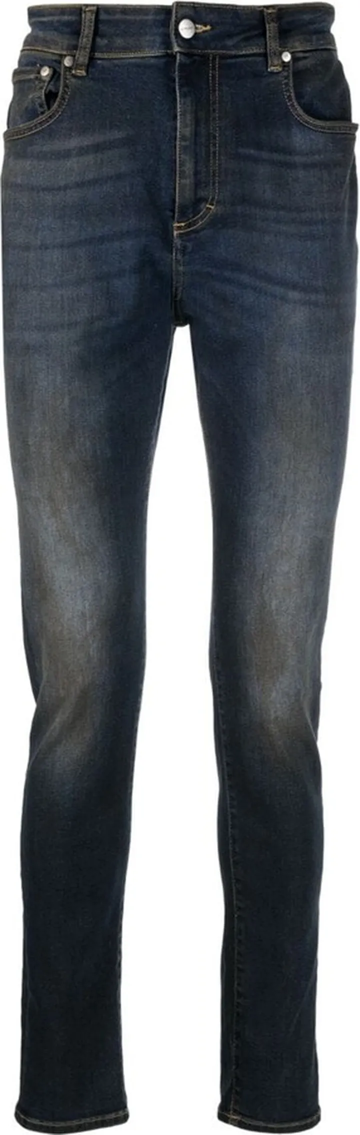 Faded-Effect Skinny Jeans