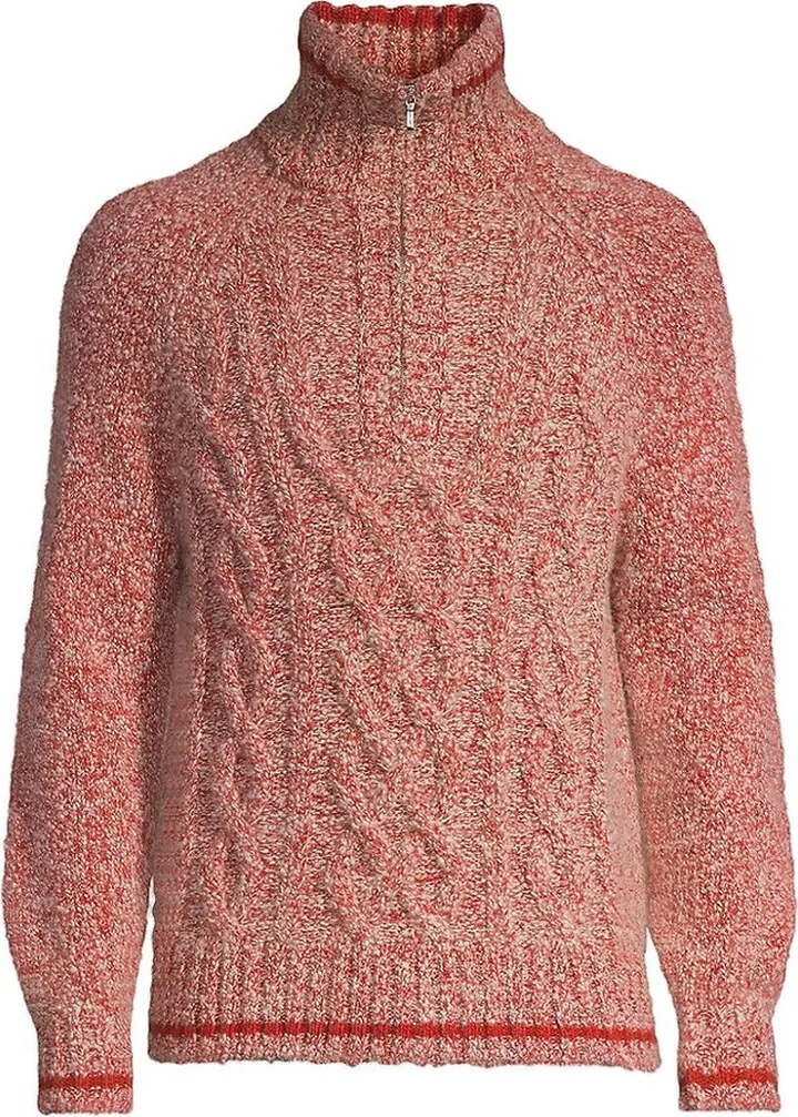 Mezzocollo Cable Cashmere Sweater