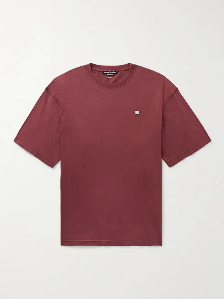 Exford Logo-Appliquéd Garment-Dyed Cotton-Jersey T-Shirt