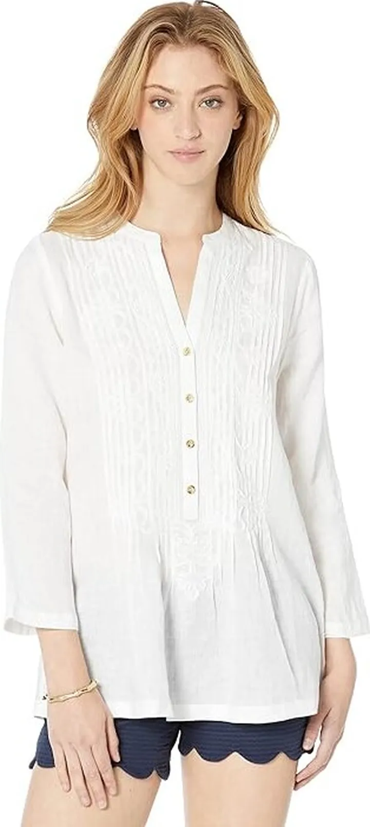 Lilly Pulitzer Sarasota Tunic (Resort White) Women's Blouse
