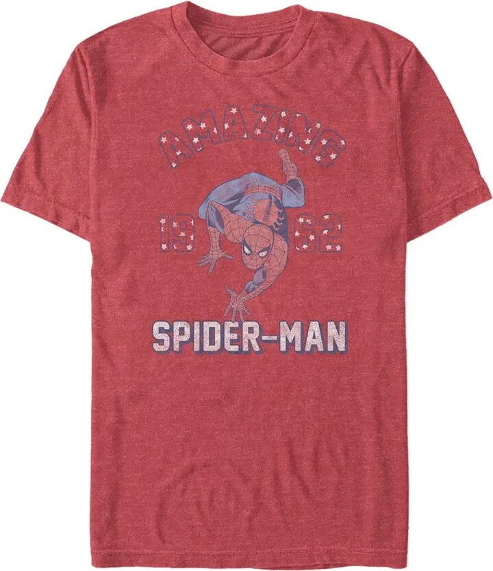 Men's Marvel Amazing Spider-Man 1962 T-Shirt - Red Heather - Large