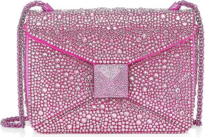 Small One Stud Crystal-Embellished Shoulder Bag