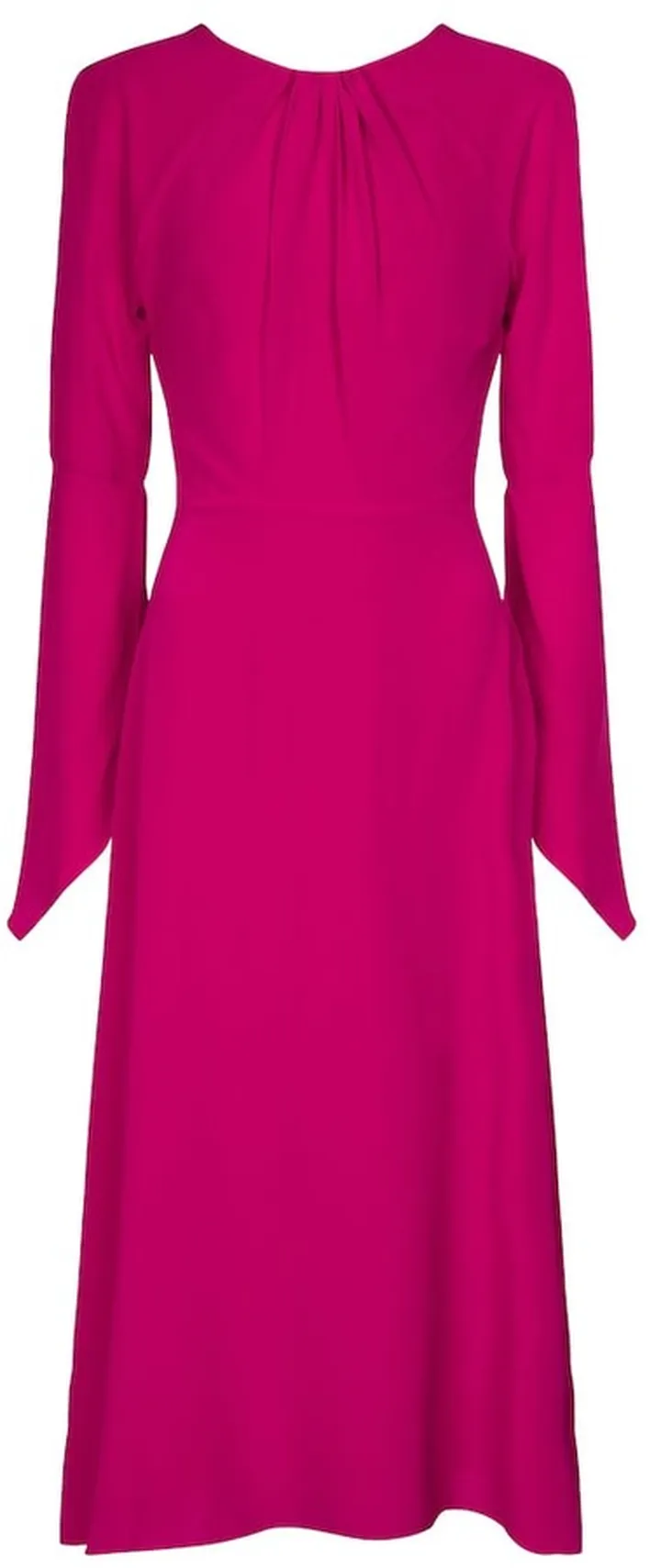 Open-back silk midi dress