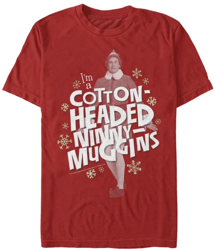 Men's Elf Headed Ninny Muggins Short Sleeve T-shirt