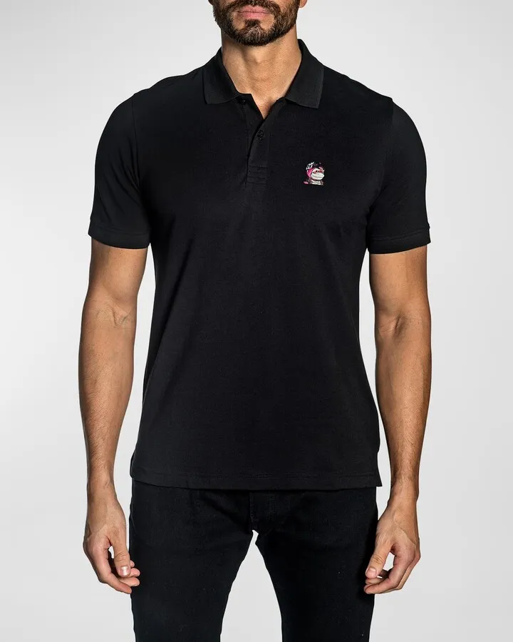 Men's NFT Embroidered Pima Cotton Polo Shirt