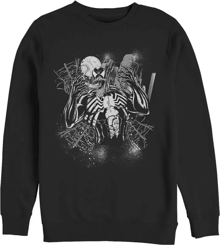 Men's Marvel Full Moon Venom Sweatshirt - Black - Small
