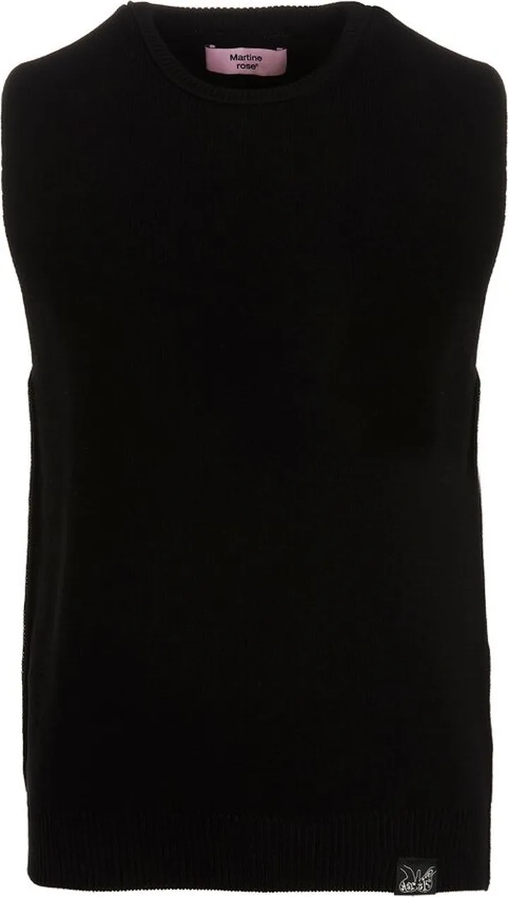 Martine Rose Logo-Patch Crewneck Knitted Vest