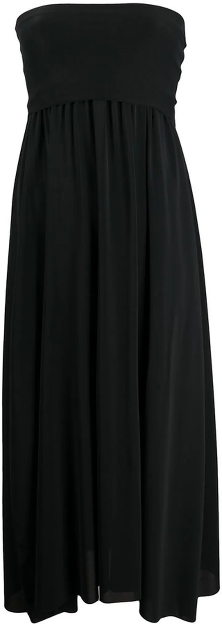 Strapless Flared Midi Dress