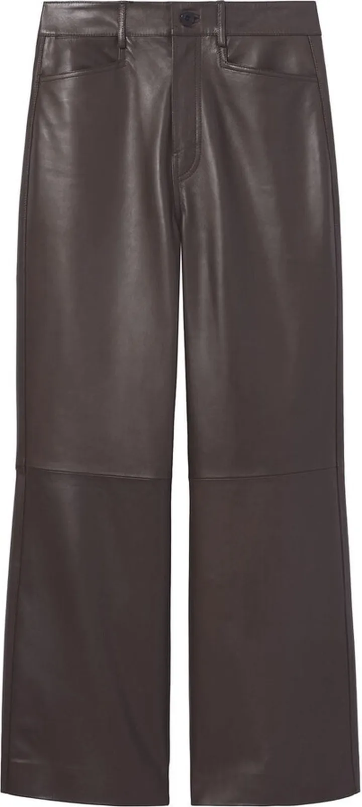 Cropped Leather Culottes