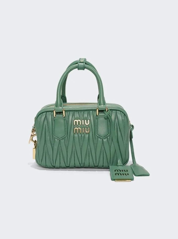 Matelassé Crossbody Bag Green
