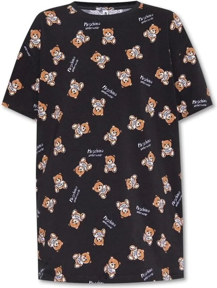 Moschino Teddy Bear Short-Sleeved Crewneck Nightdress