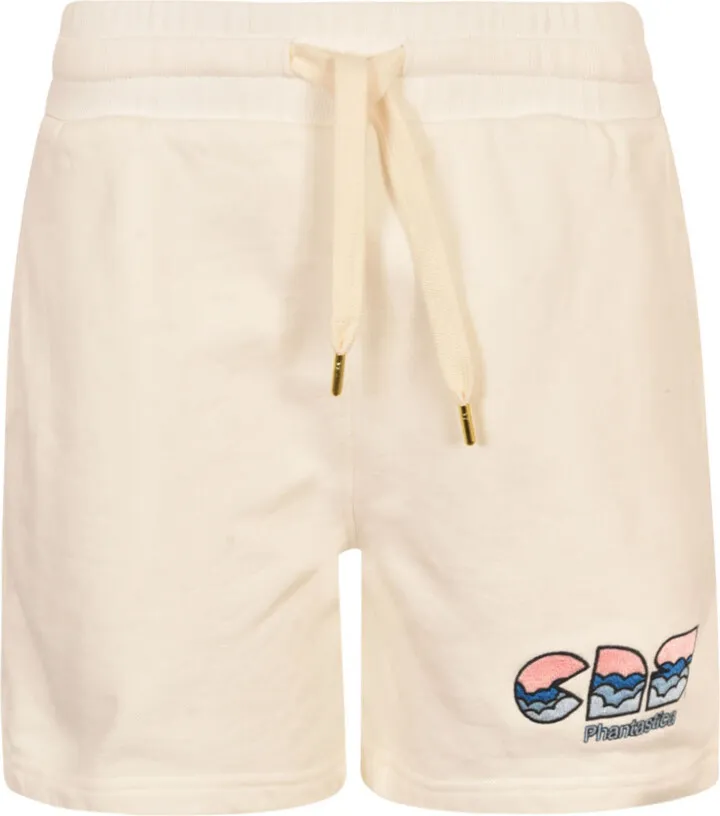 Drawstring Waist Casa Print Shorts