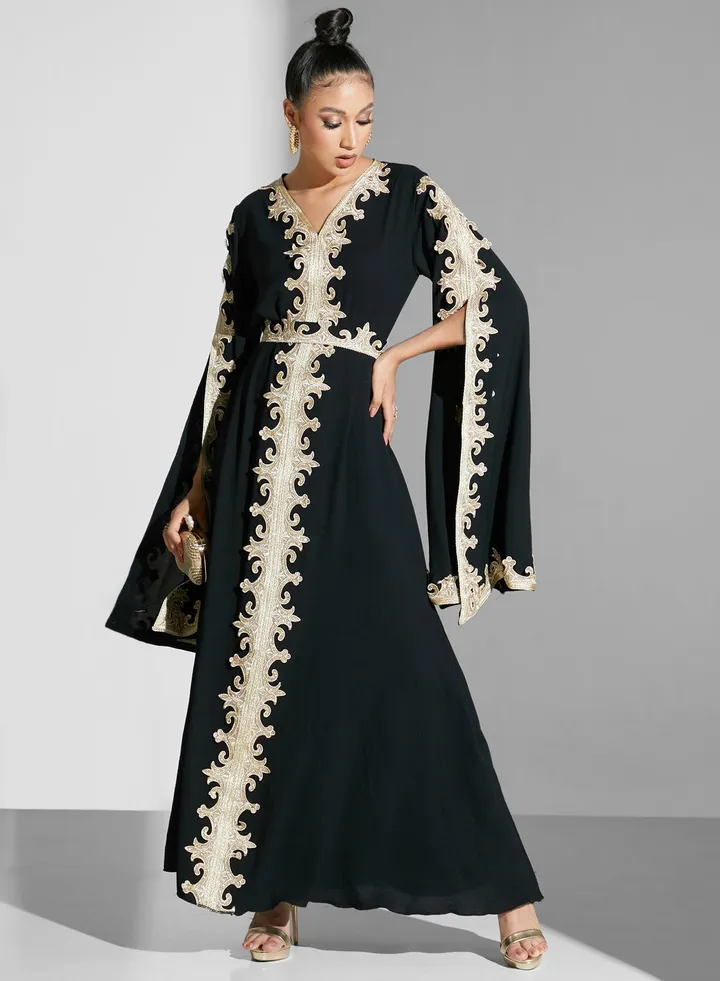 Embroidered Moroccan Dress