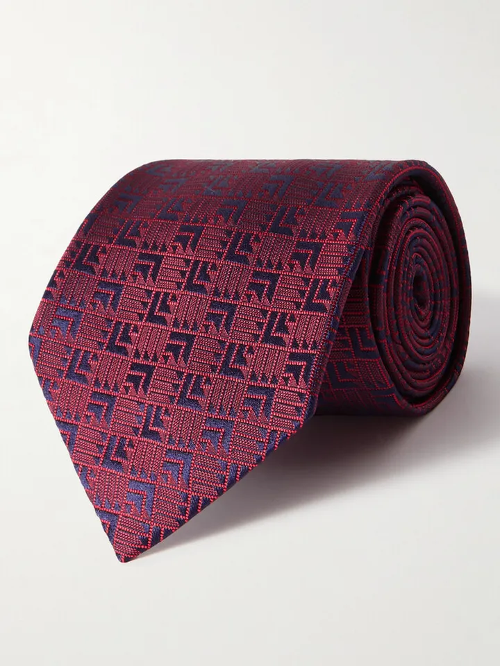 8.5cm Silk-Jacquard Tie