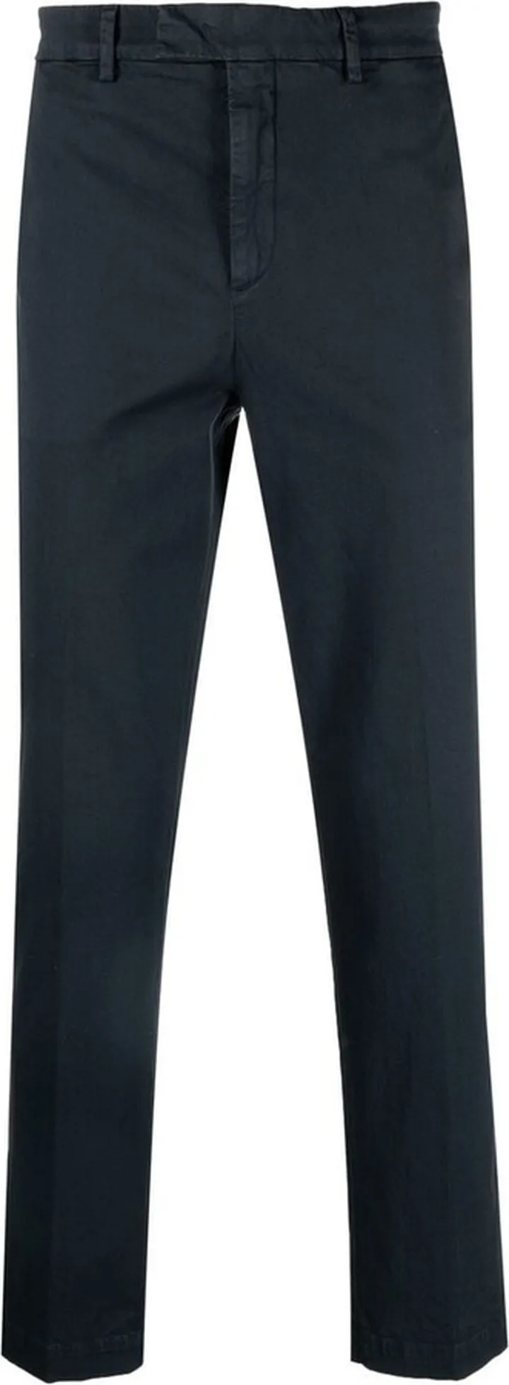 Mid-Rise Straight-Leg Trousers