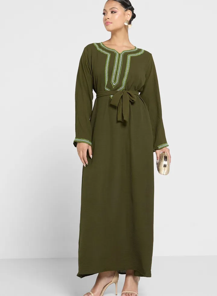 Embroidered Jalabiya