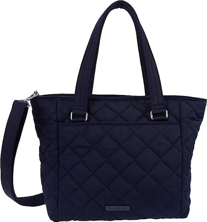 Vera Bradley Performance Twill Multi-Strap Shoulder Satchel Purse (Classic Navy) Handbags