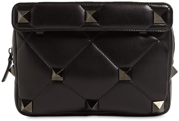 Ruthenio Studs Leather Crossbody Bag