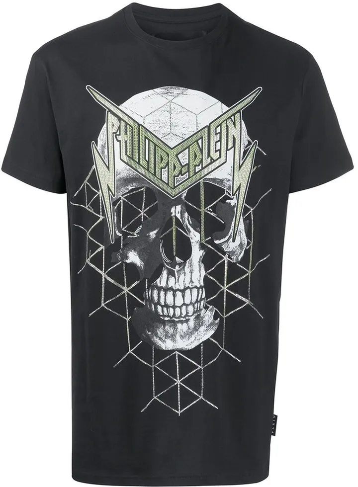 skull print short sleeve T-shirt