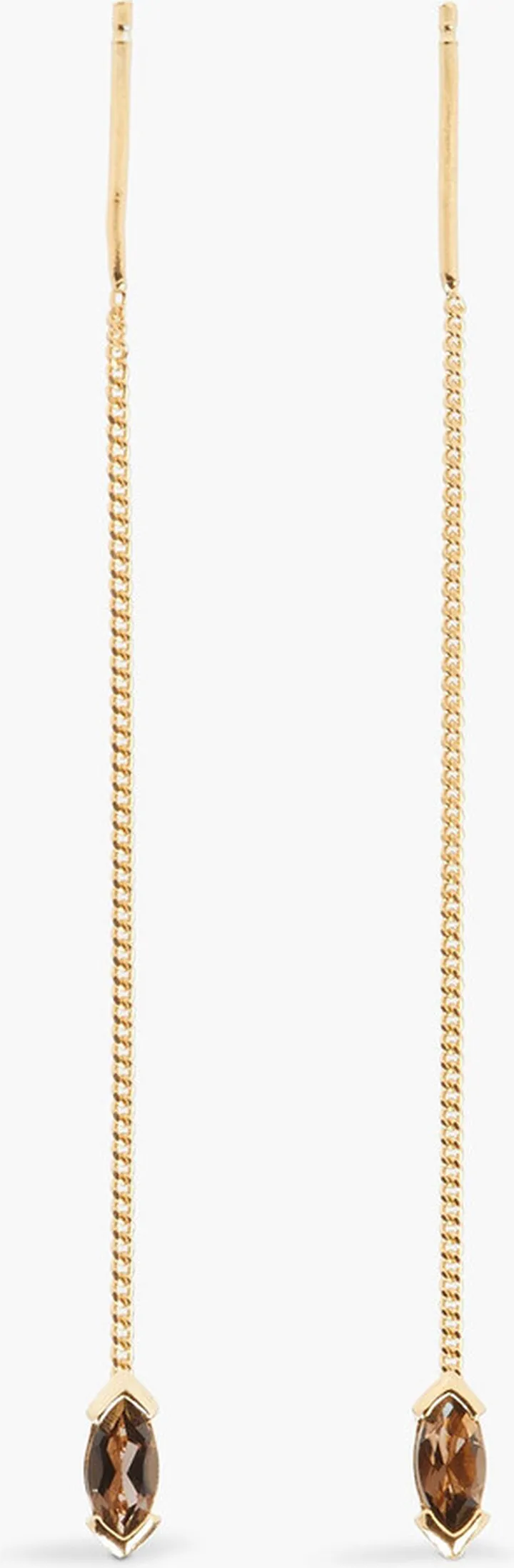 24-Karat Gold-Plated Quartz Earrings