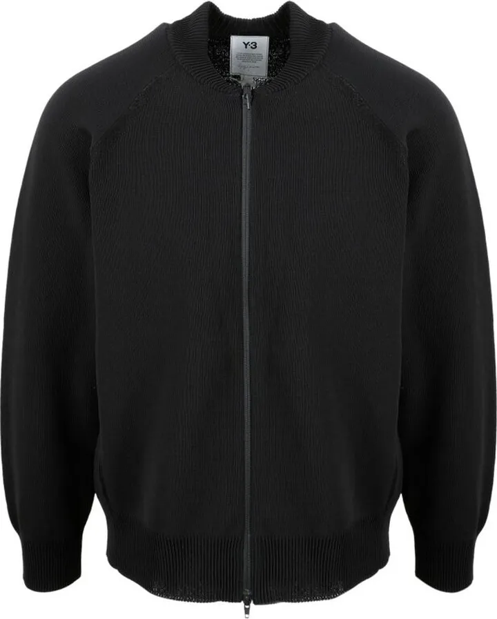 Y-3 Zip-Up Knitted Bomber Jacket