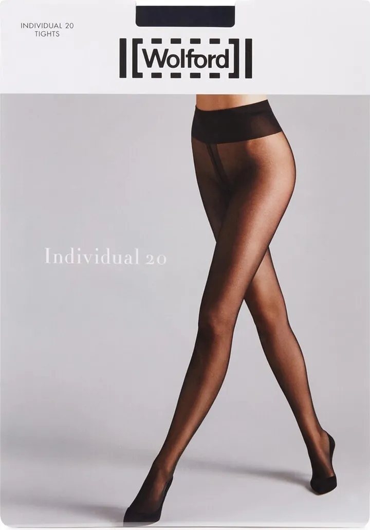 Wolford Individual Admiral Navy 20 Denier Tights